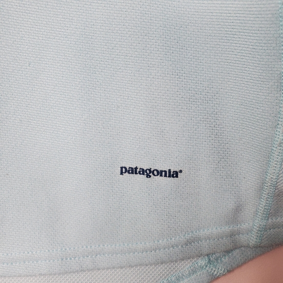 Patagonia Performance Capilene Base Layer Blue Top Long Sleeves - Picture 3 of 4